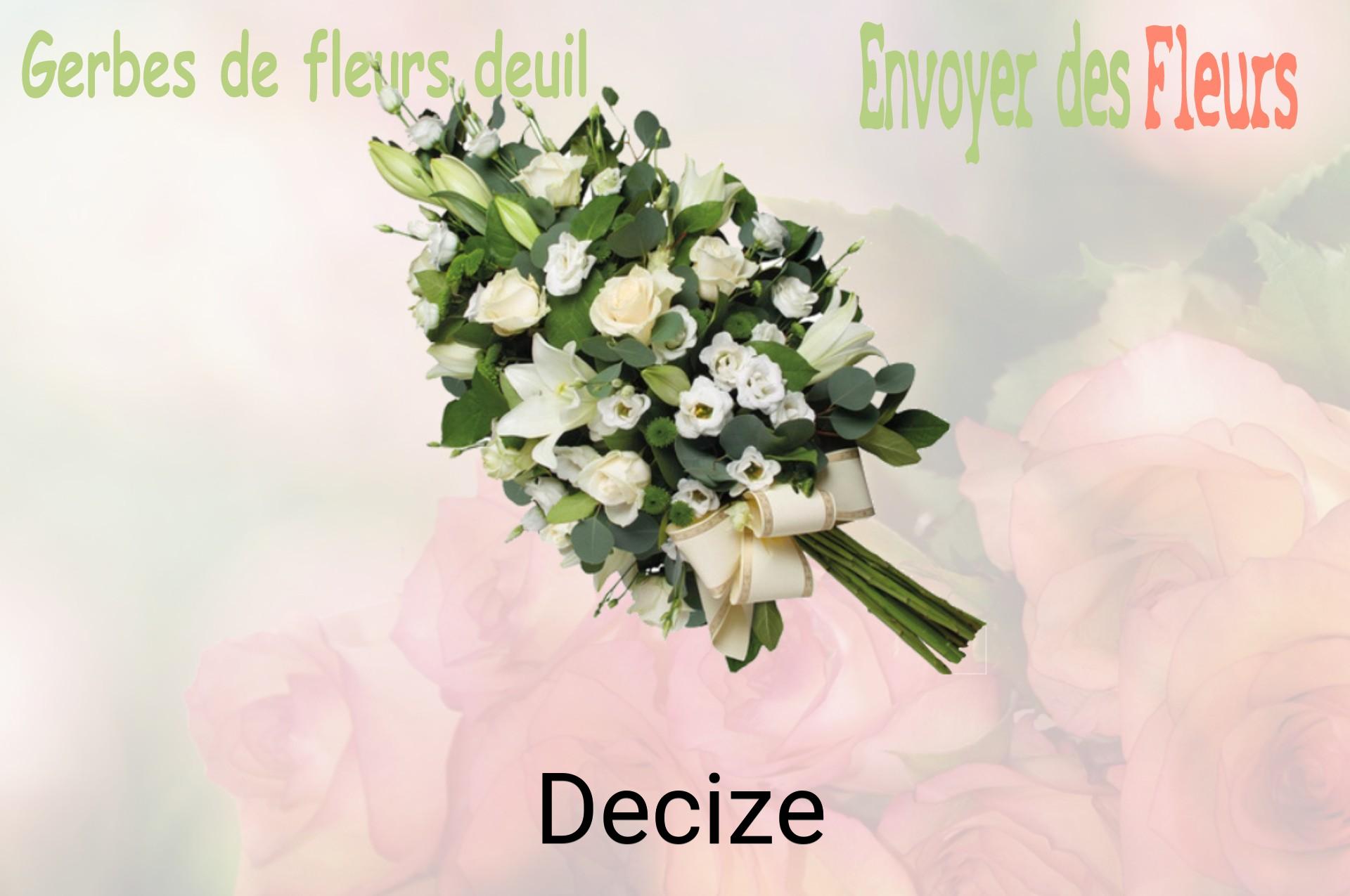 Gerbe de fleurs de deuil livrée à Decize